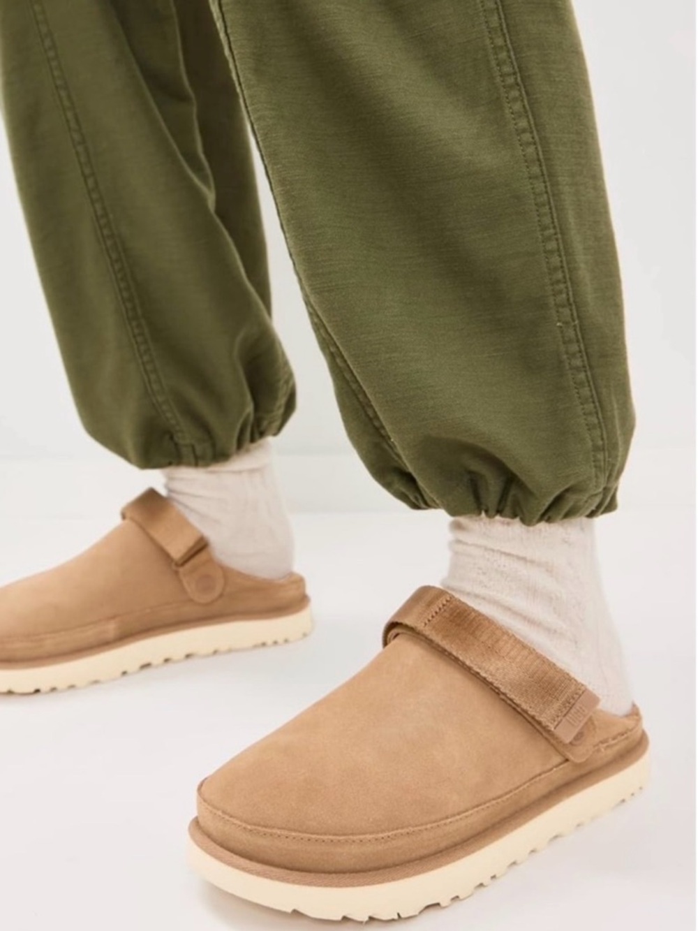 UGG Men's Chestnut Tan Suede Clog Mules
